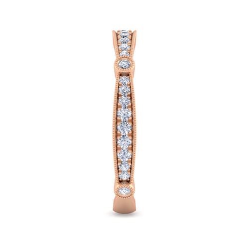 14K Rose Gold Matching Diamond Wedding Band 14K Rose Gold Matching Diamond Wedding Band