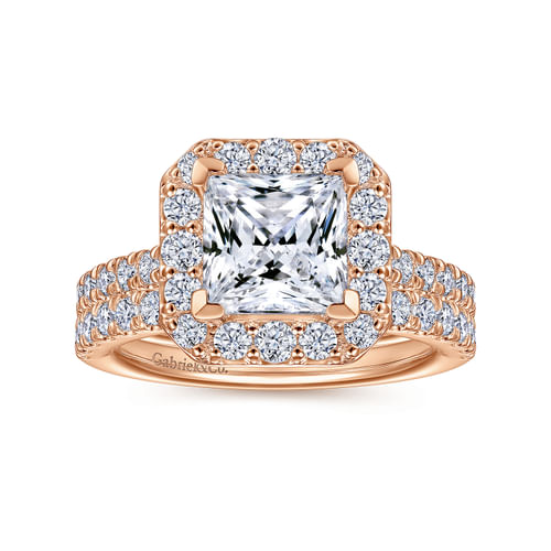 14K Rose Gold Matching Diamond Wedding Band