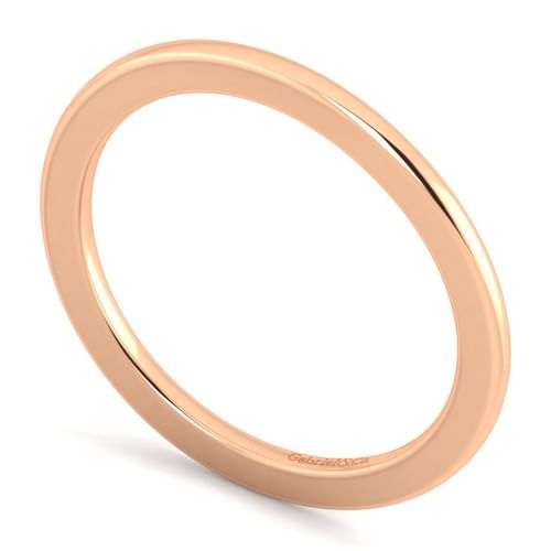 14K Rose Gold Matching Diamond Wedding Band