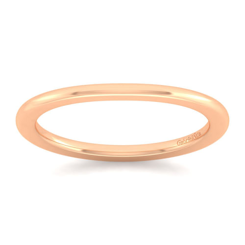 14K Rose Gold Matching Diamond Wedding Band