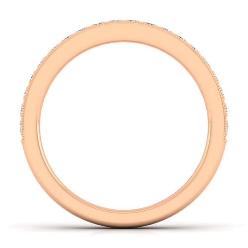 14K Rose Gold Matching Diamond Wedding Band 14K Rose Gold Matching Diamond Wedding Band