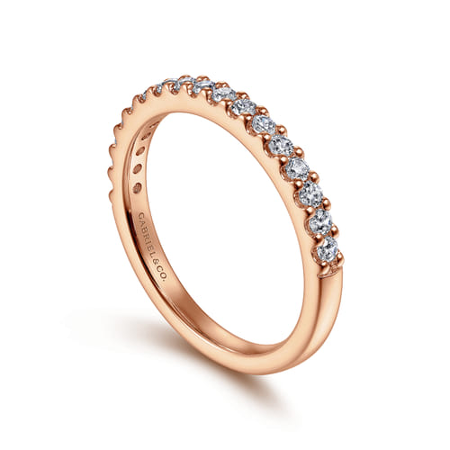 14K Rose Gold Matching Diamond Wedding Band 14K Rose Gold Matching Diamond Wedding Band