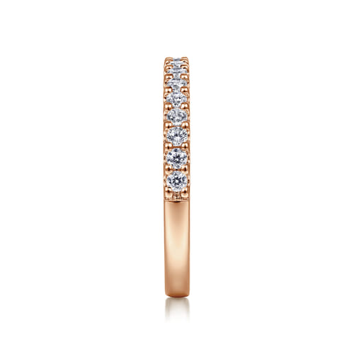14K Rose Gold Matching Diamond Wedding Band 14K Rose Gold Matching Diamond Wedding Band
