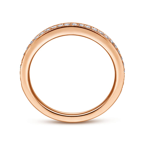 14K Rose Gold Matching Diamond Wedding Band 14K Rose Gold Matching Diamond Wedding Band