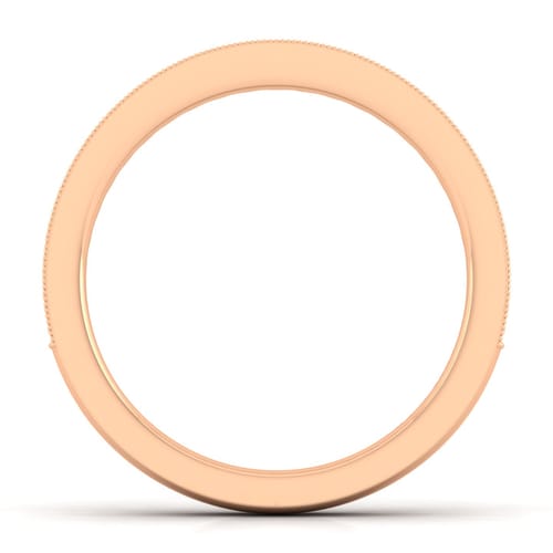 14K Rose Gold Matching Diamond Wedding Band