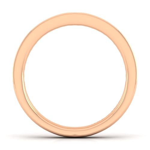 14K Rose Gold Matching Diamond Wedding Band