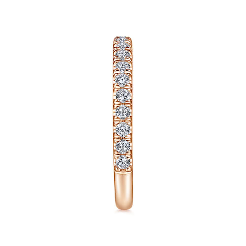 14K Rose Gold Matching Diamond Wedding Band