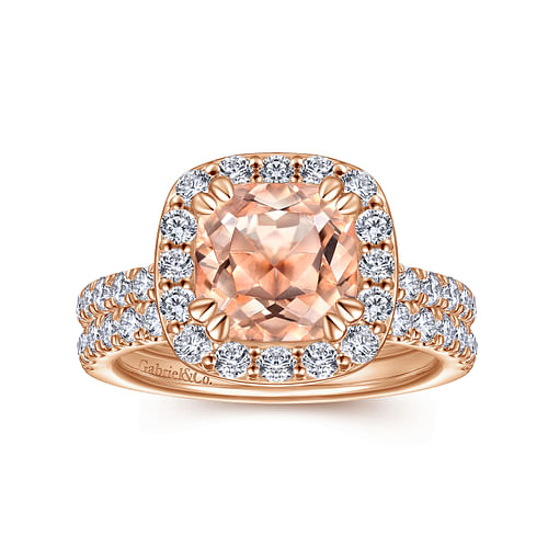 14K Rose Gold Matching Diamond Wedding Band