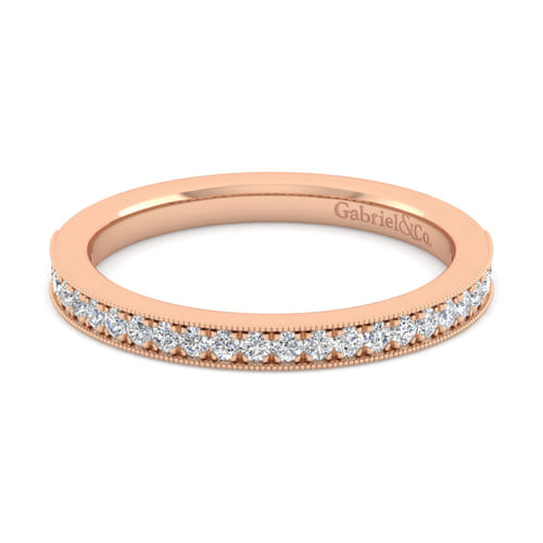 14K Rose Gold Matching Wedding Band