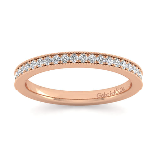 14K Rose Gold Matching Wedding Band