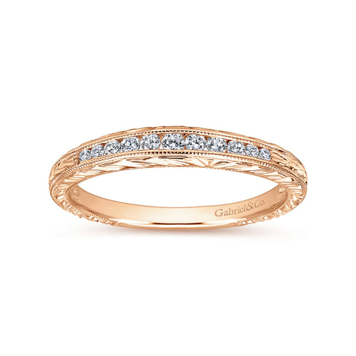 14K Rose Gold Matching Wedding Band
