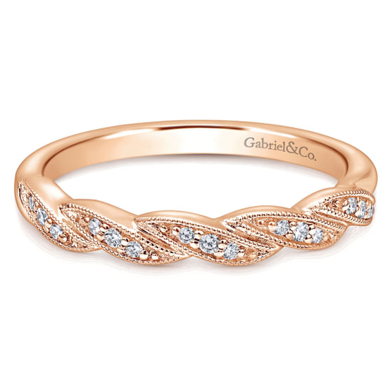 Gabriel - 14K Rose Gold Matching Wedding Band