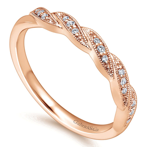 14K Rose Gold Matching Wedding Band