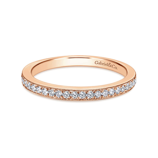 Gabriel - 14K Rose Gold Matching Wedding Band