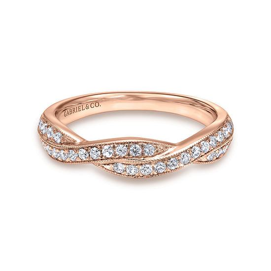 Gabriel - 14K Rose Gold Matching Wedding Band