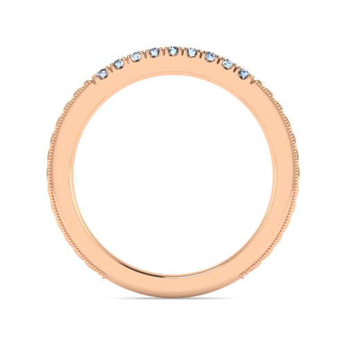14K Rose Gold Matching Wedding Band