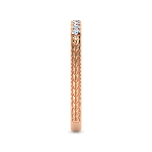 14K Rose Gold Matching Wedding Band