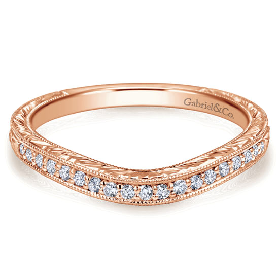 Gabriel - 14K Rose Gold Matching Wedding Band
