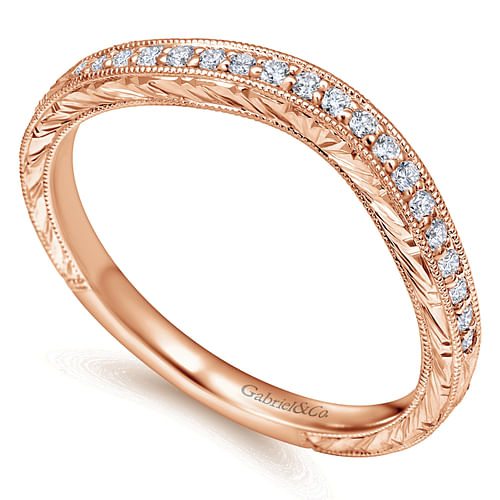 14K Rose Gold Matching Wedding Band