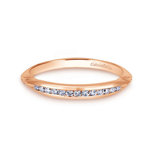 14K Rose Gold Matching Wedding Band