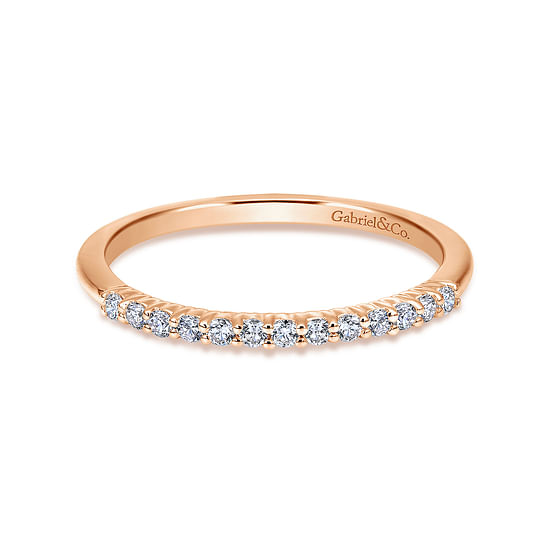 Gabriel - 14K Rose Gold Matching Wedding Band