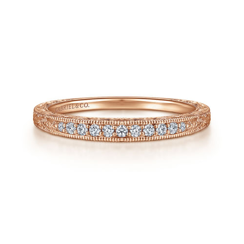 14K Rose Gold Matching Wedding Band