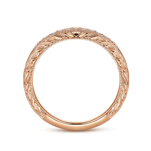 14K Rose Gold Matching Wedding Band
