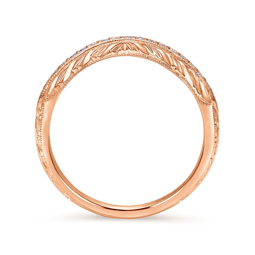 14K Rose Gold Matching Wedding Band