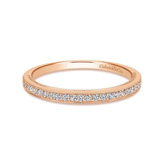 Gabriel - 14K Rose Gold Matching Wedding Band