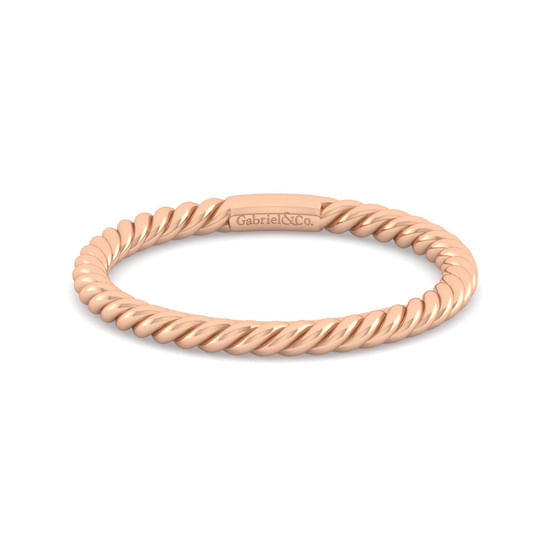 Gabriel - 14K Rose Gold Matching Wedding Band