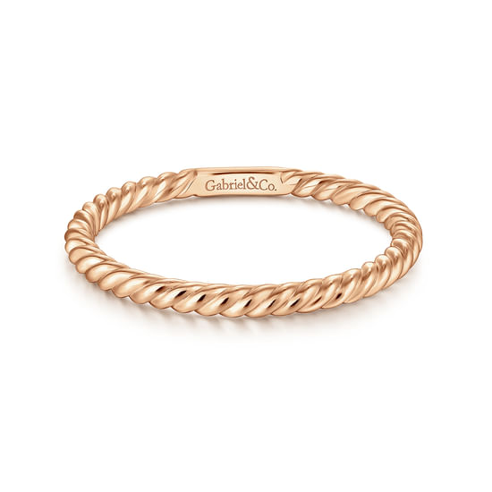 Gabriel - 14K Rose Gold Matching Wedding Band