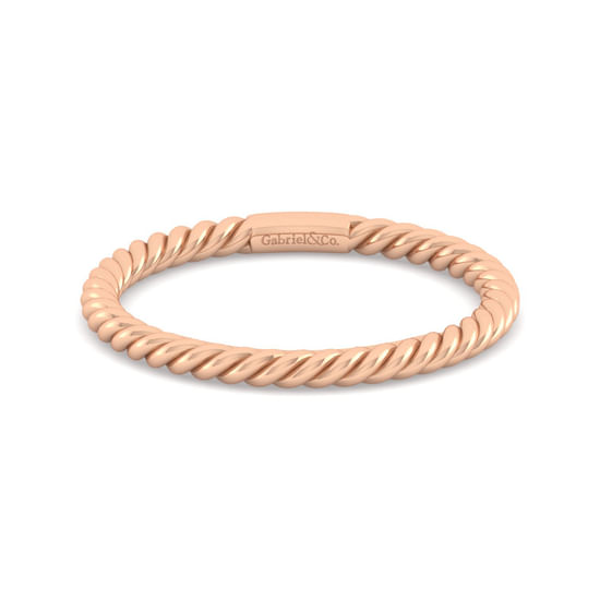 Gabriel - 14K Rose Gold Matching Wedding Band