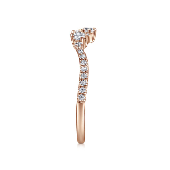 14K Rose Gold Matching Wedding Band angle 5