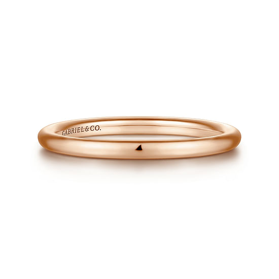 Gabriel - 14K Rose Gold Matching Wedding Band