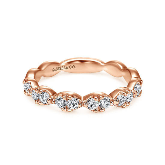 Gabriel - 14K Rose Gold Matching Wedding Band