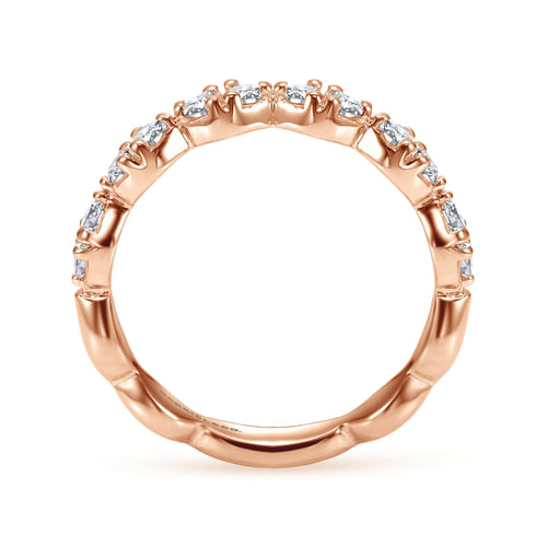 14K Rose Gold Matching Wedding Band