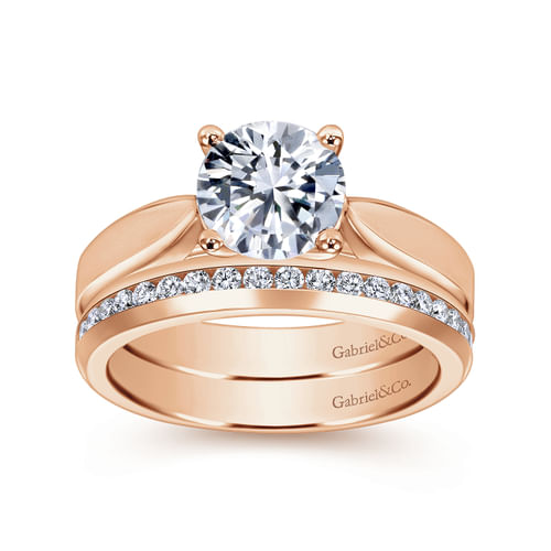 14K Rose Gold Matching Wedding Band