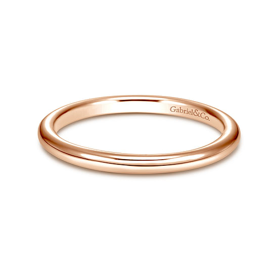 Gabriel - 14K Rose Gold Matching Wedding Band