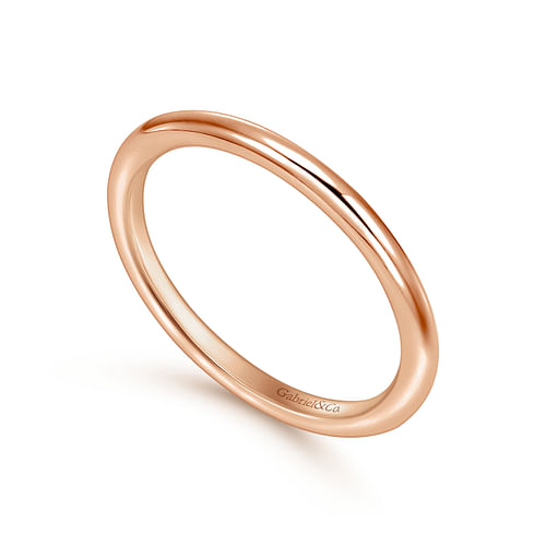 14K Rose Gold Matching Wedding Band