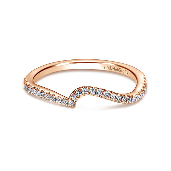 Gabriel - 14K Rose Gold Matching Wedding Band