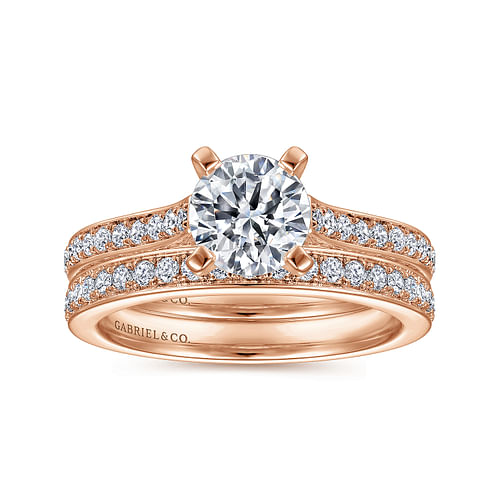 14K Rose Gold Matching Wedding Band