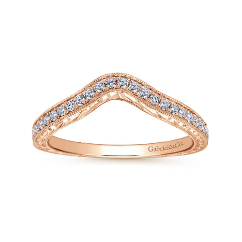 14K Rose Gold Matching Wedding Band