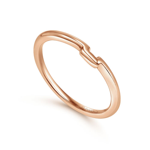 14K Rose Gold Matching Wedding Band