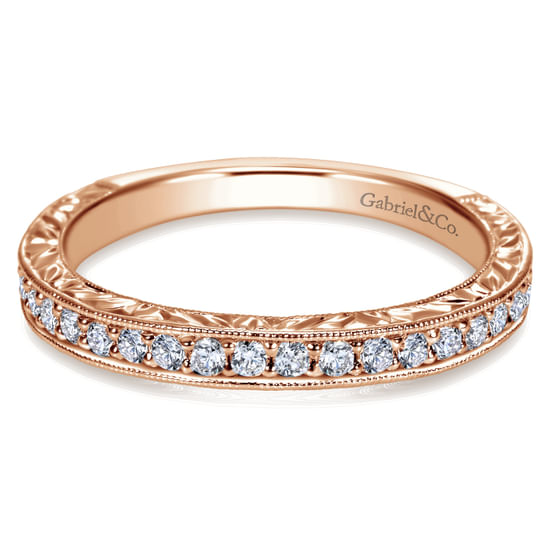 Gabriel - 14K Rose Gold Matching Wedding Band