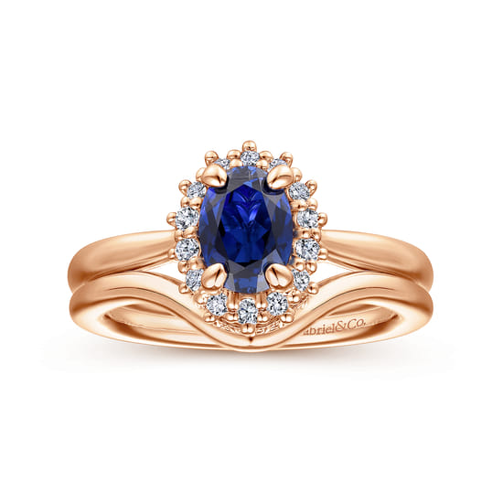14K Rose Gold Matching Wedding Band angle 4