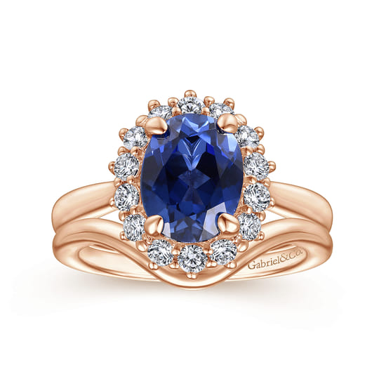 14K Rose Gold Matching Wedding Band angle 4