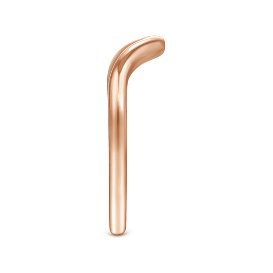 14K Rose Gold Matching Wedding Band angle 5