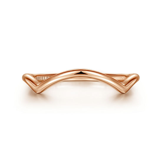 Gabriel - 14K Rose Gold Matching Wedding Band