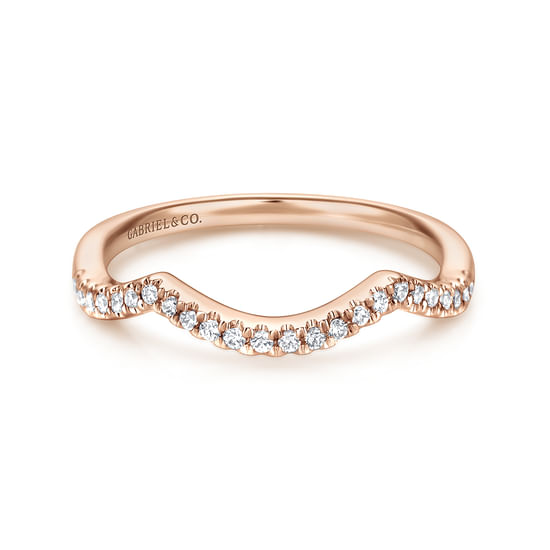 Gabriel - 14K Rose Gold Matching Wedding Band