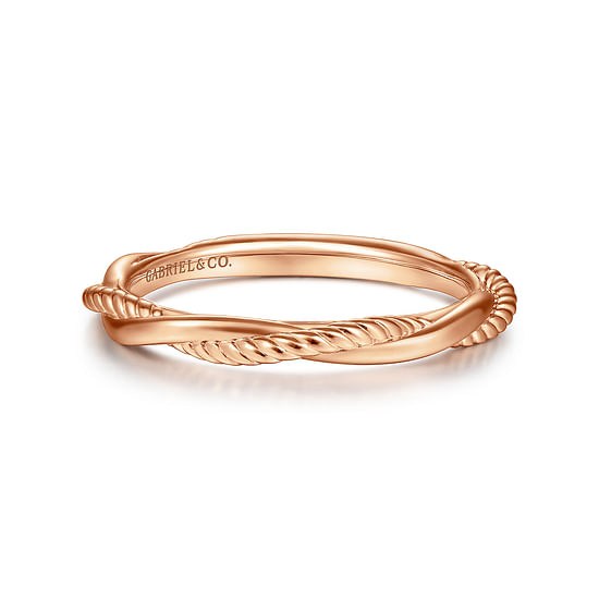 Gabriel - 14K Rose Gold Matching Wedding Band